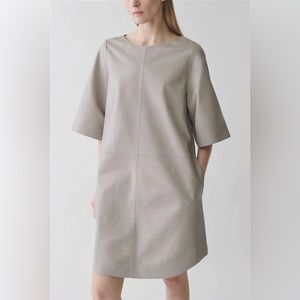 COS Leather A-Line Dress | XS
